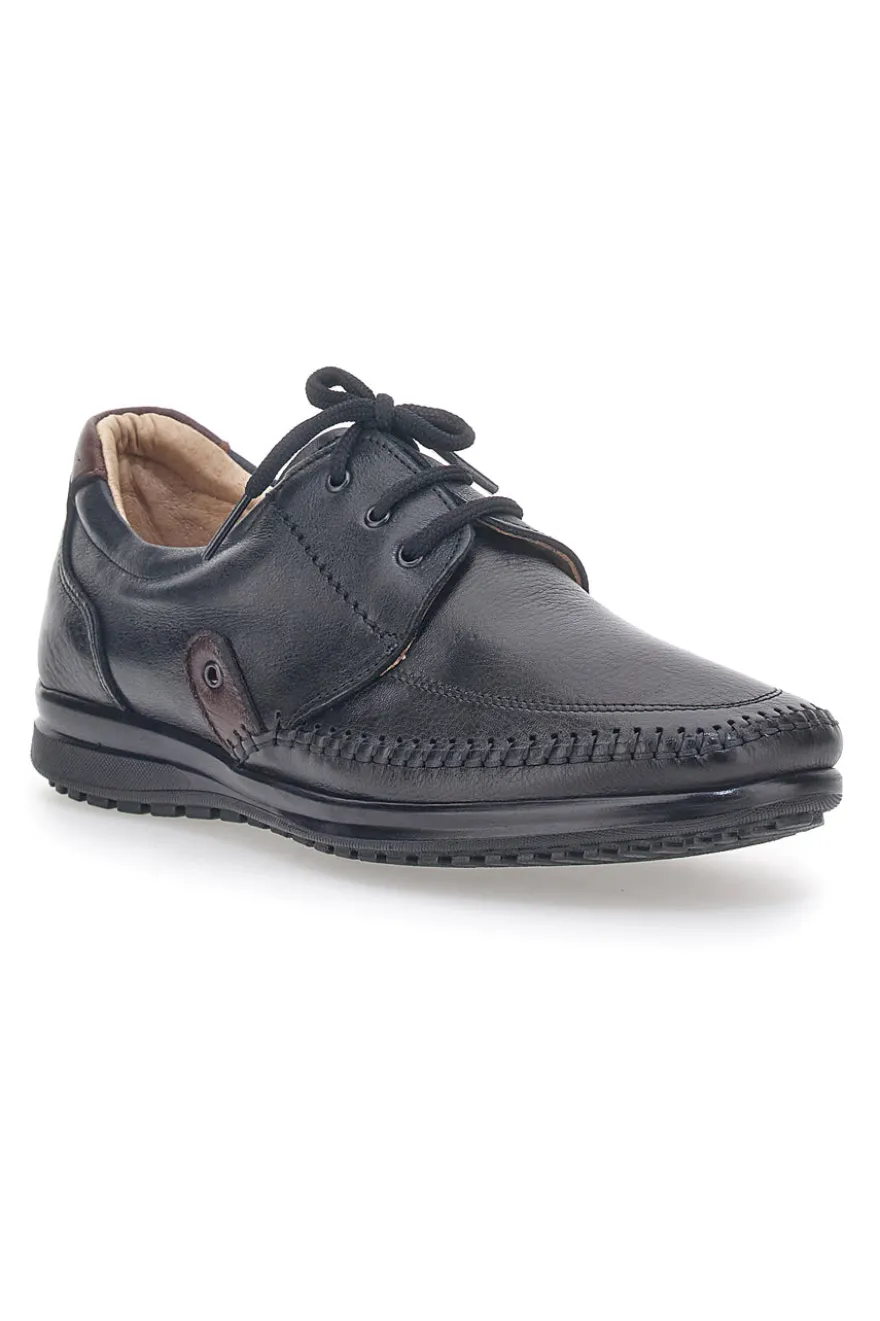 Scarpe Stringate Nere In Vera Pelle da Uomo Longford 2023
