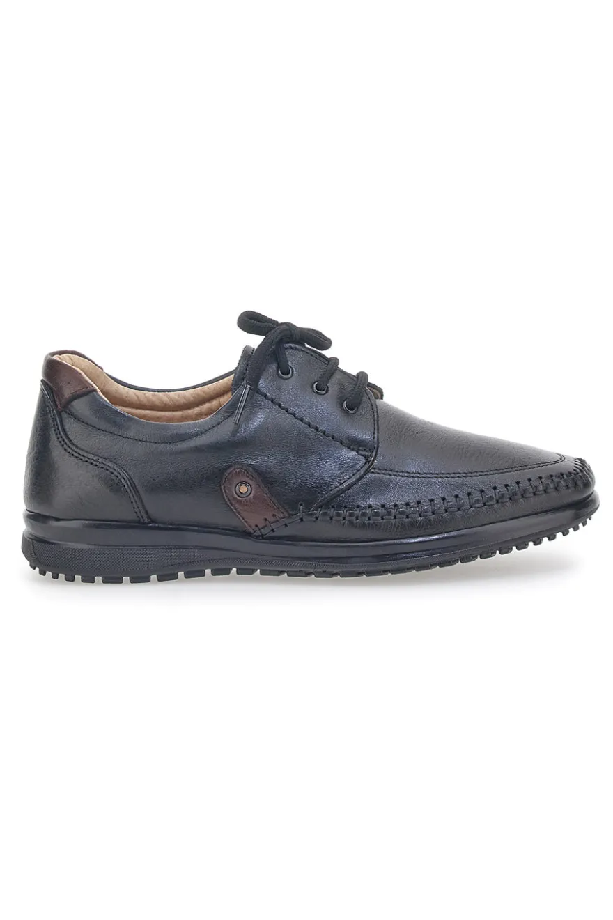 Scarpe Stringate Nere In Vera Pelle da Uomo Longford 2023