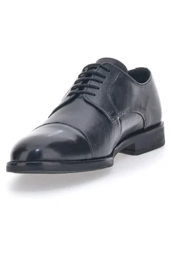 Scarpe Stringate Nere In Vera Pelle Max Dillan 5001