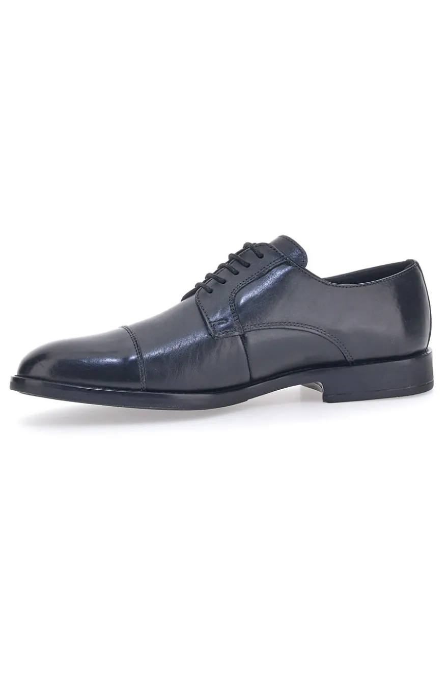 Scarpe Stringate Nere In Vera Pelle Max Dillan 5001