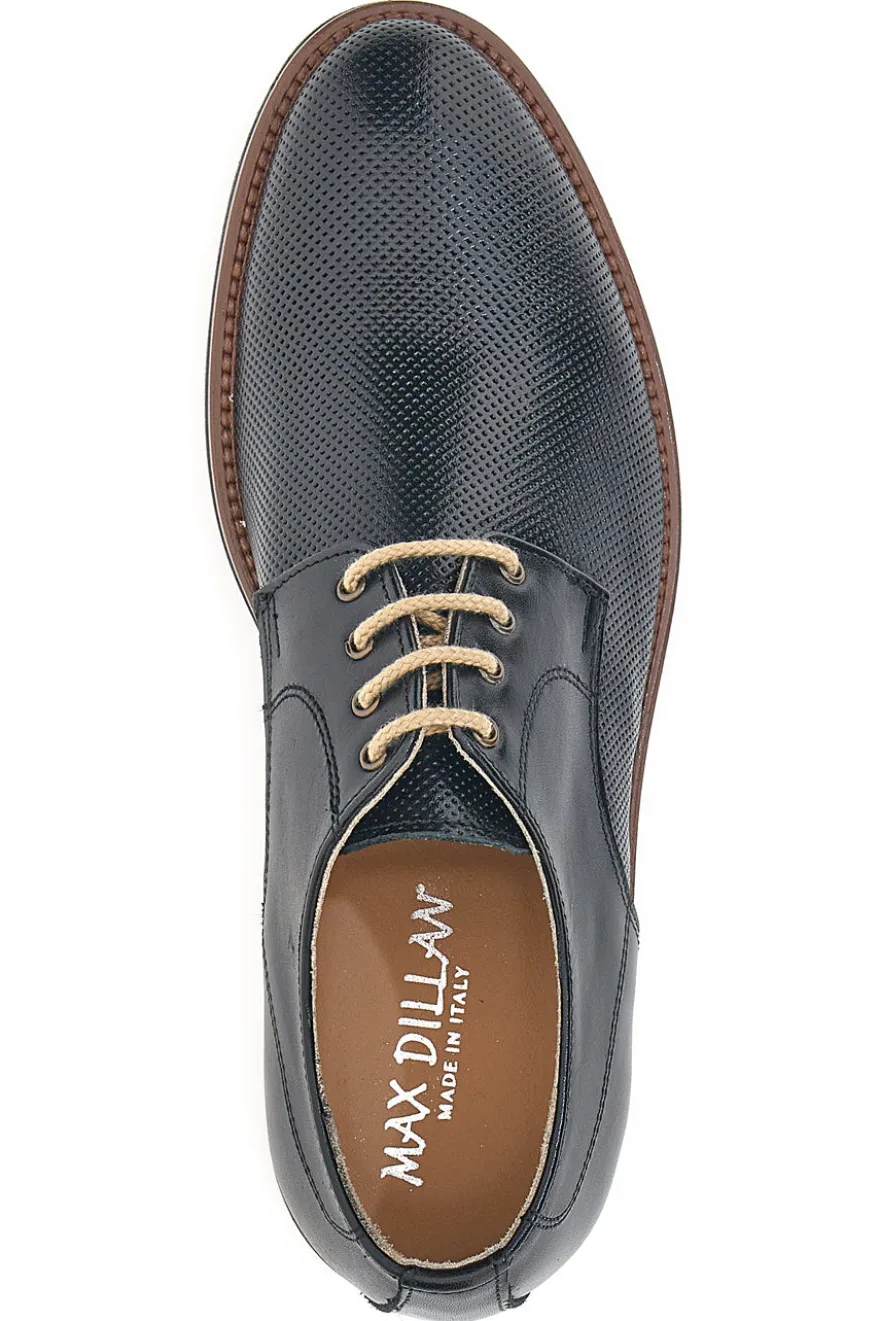 Scarpe Stringate Nere in Pelle Max Dillan 600