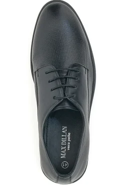 Scarpe Stringate Nere In Vera Pelle Max Dillan 202
