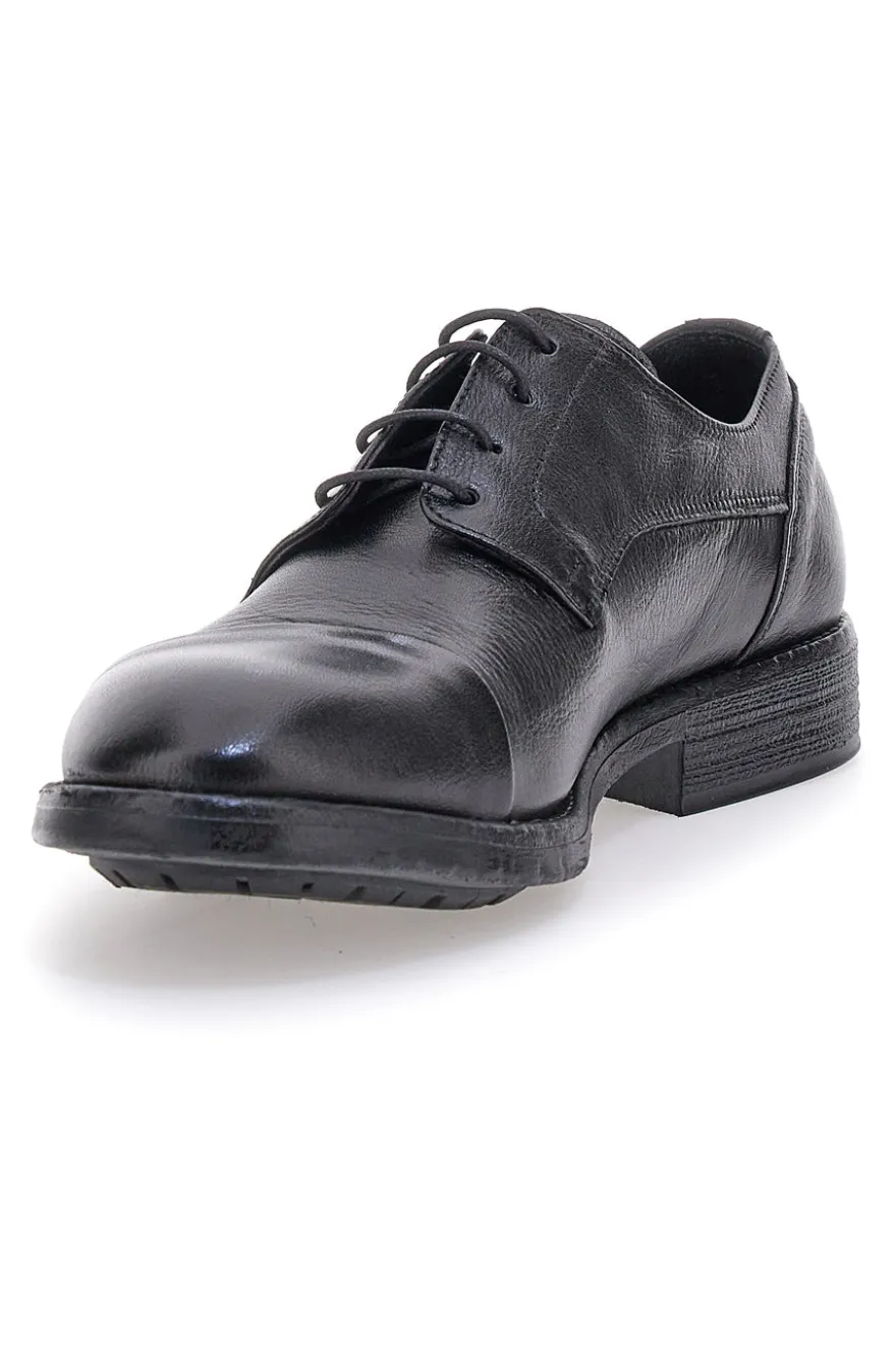 Scarpe stringate nere in vera pelle eleganti Pittarello Plus 1215P