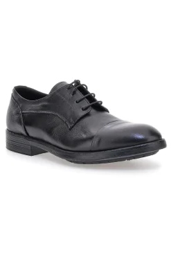 Scarpe stringate nere in vera pelle eleganti Pittarello Plus 1215P