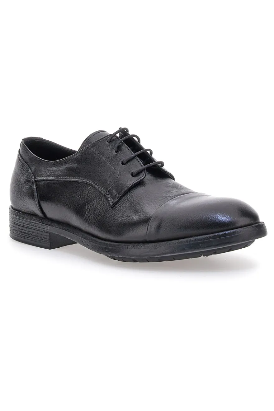 Scarpe stringate nere in vera pelle eleganti Pittarello Plus 1215P
