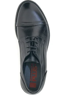 Scarpe stringate nere in vera pelle eleganti Pittarello Plus 1215P