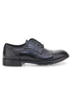 Scarpe stringate nere in vera pelle eleganti Pittarello Plus 1215P