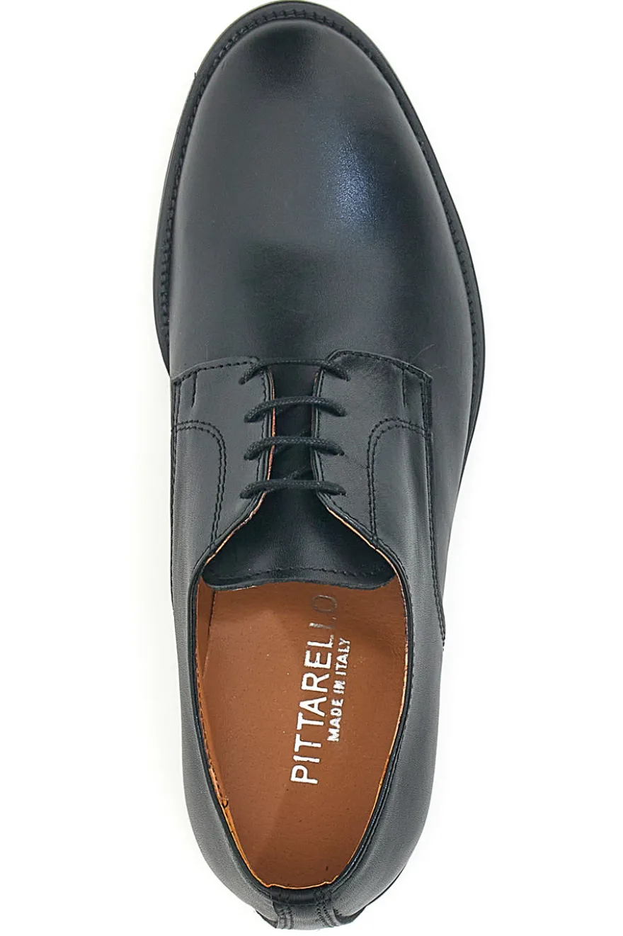 Scarpe Stringate Nere In Vera Pelle Made In Italy Pittarello 402