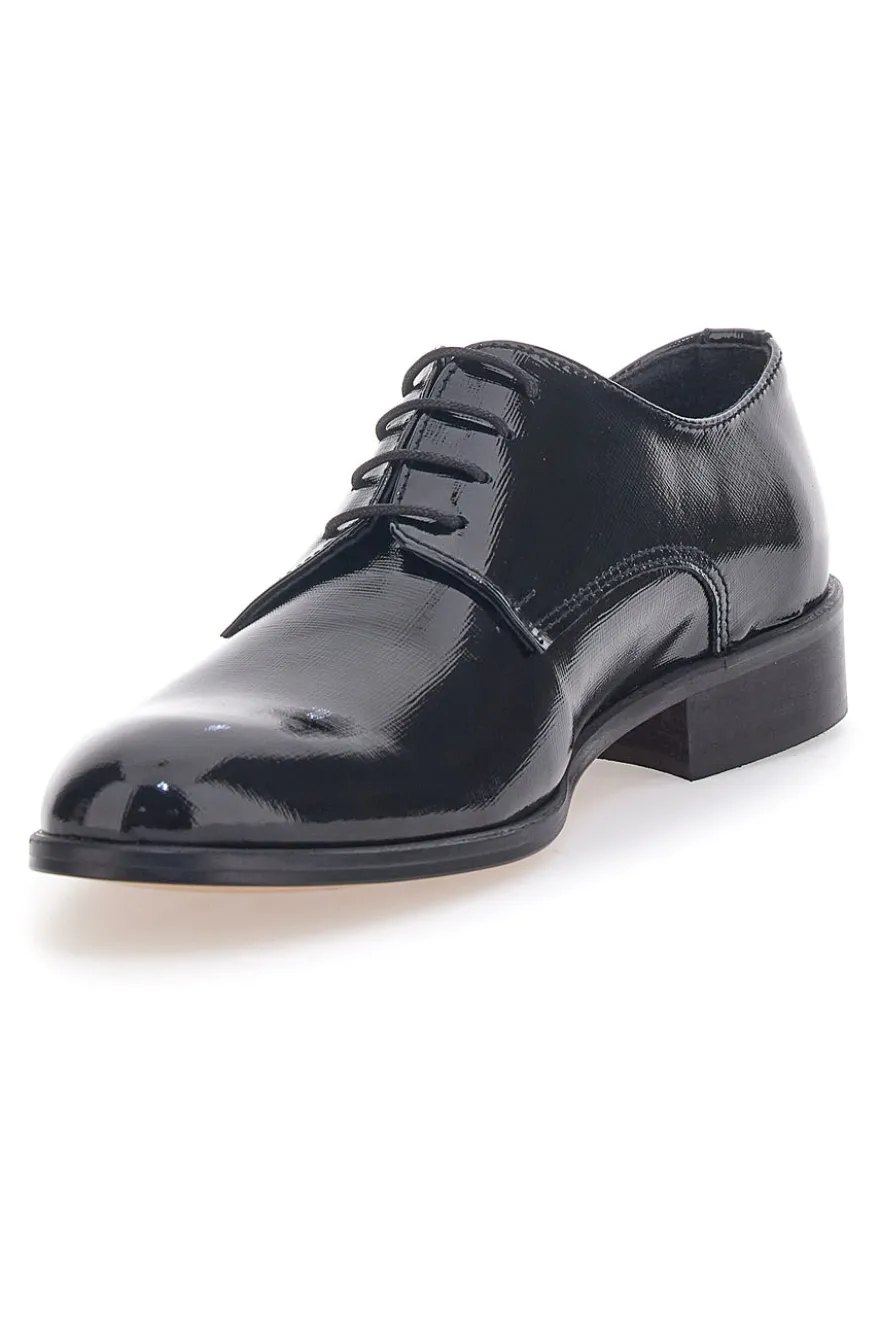 Scarpe Stringate Nere In Vera Pelle Pittarello 38020