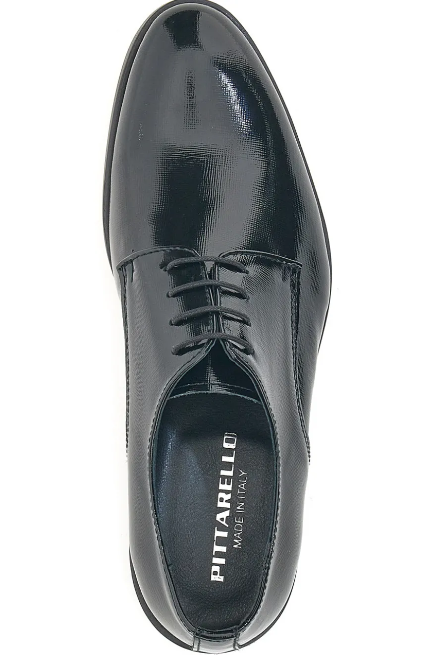 Scarpe Stringate Nere In Vera Pelle Pittarello 38020