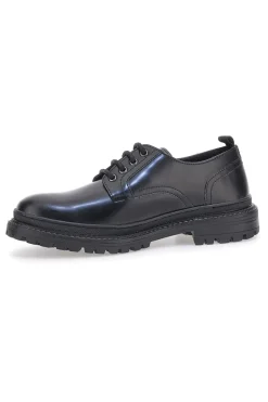 Scarpe Stringate Nere In Vera Pelle Altemberg 22031