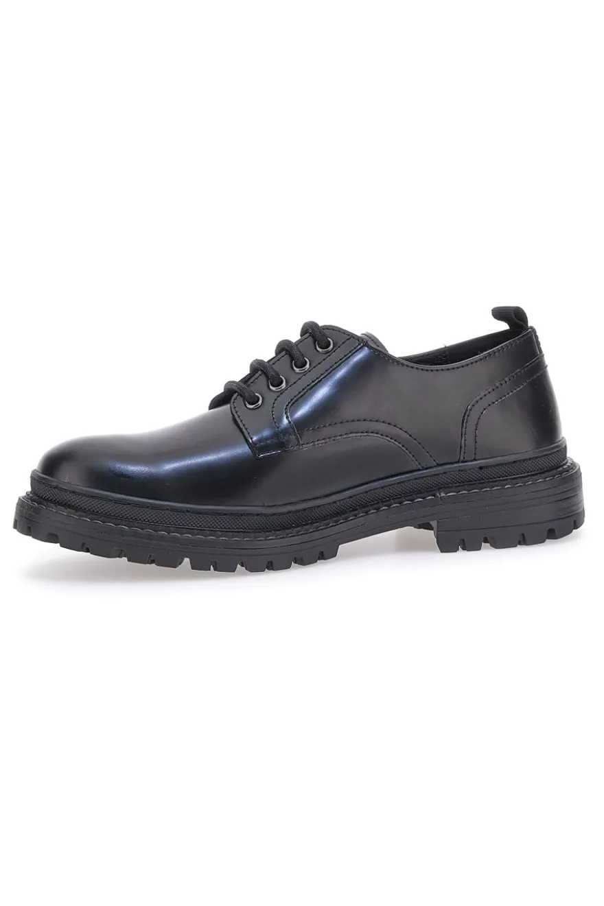 Scarpe Stringate Nere In Vera Pelle Altemberg 22031