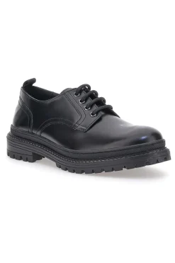 Scarpe Stringate Nere In Vera Pelle Altemberg 22031