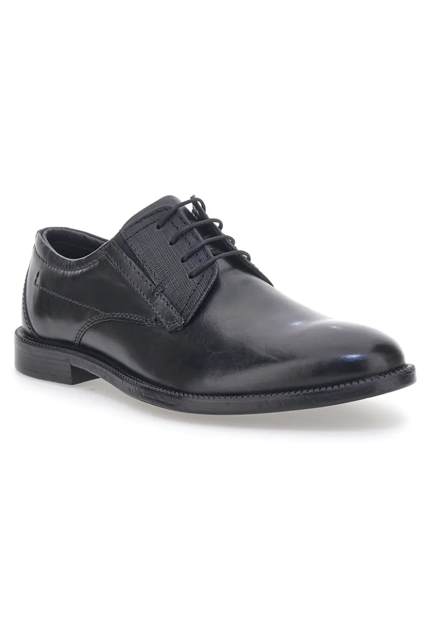 Scarpe Stringate Nere In Vera Pelle Pittarello Class 615
