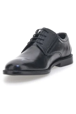 Scarpe Stringate Nere In Vera Pelle Pittarello Class 615