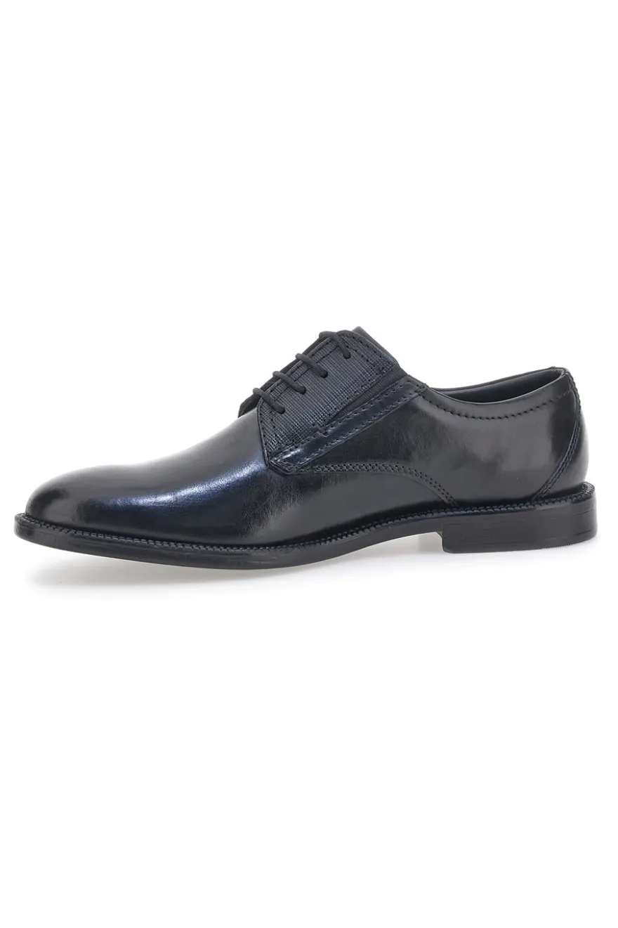 Scarpe Stringate Nere In Vera Pelle Pittarello Class 615