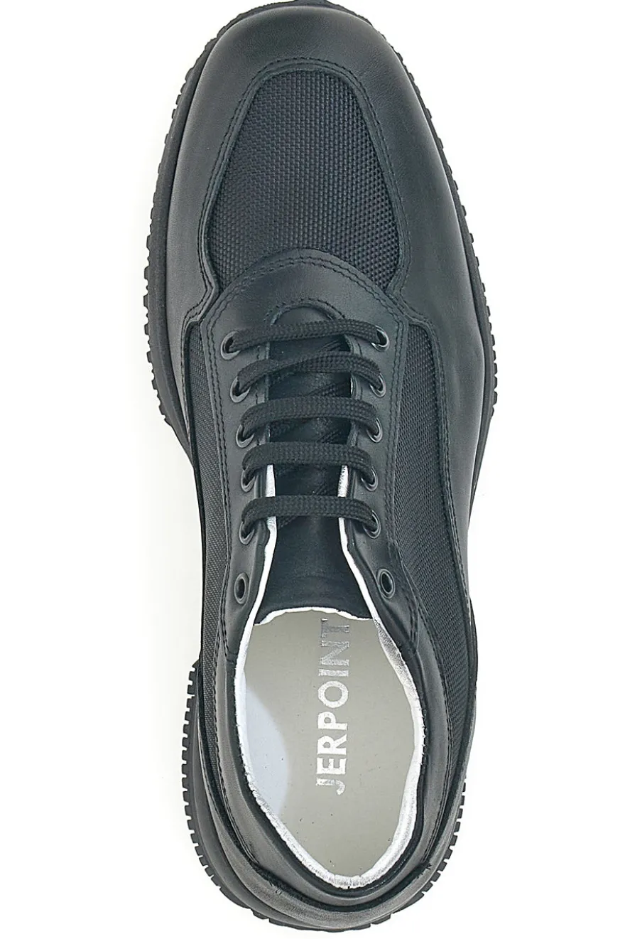 Scarpe Stringate Nere In Vera Pelle Made In Italy Jerpoint 620