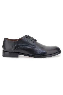 Scarpe Stringate Nere In Vera Pelle Claremorris 565