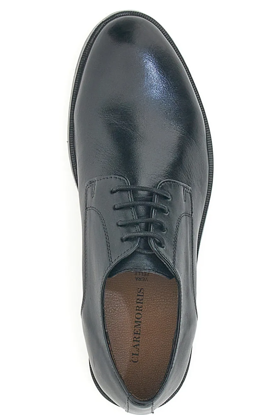 Scarpe Stringate Nere In Vera Pelle Claremorris 565
