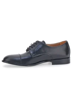 Scarpe Stringate Nere In Vera Pelle Made In Italy Pittarello 403