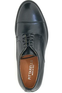 Scarpe Stringate Nere In Vera Pelle Made In Italy Pittarello 403