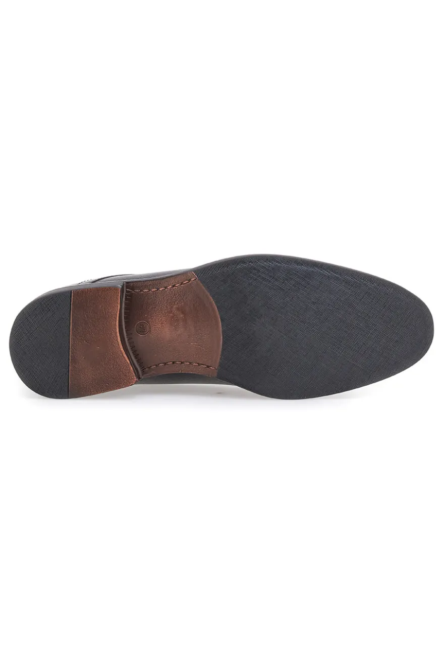Scarpe Stringate Nere In Vera Pelle Max Dillan 401