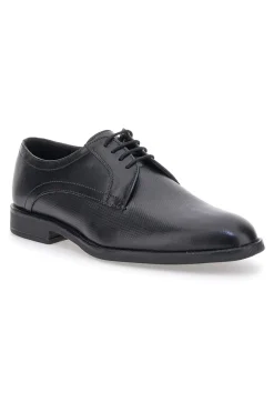 Scarpe Stringate Nere In Vera Pelle Max Dillan 401