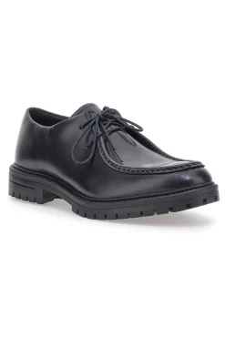 Scarpe Stringate Nere In Pelle Altemberg 2202