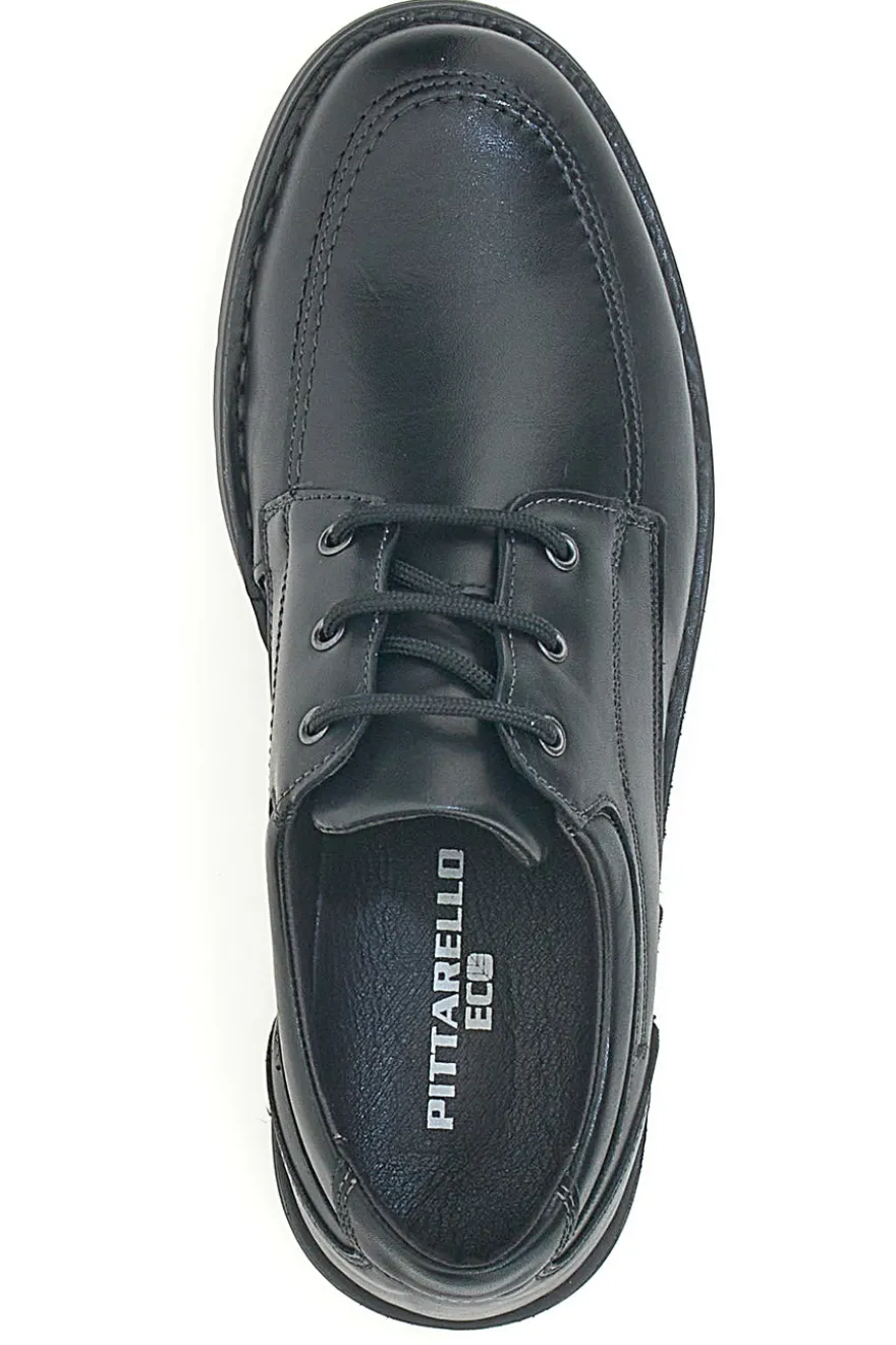 Scarpe Stringate Nere In Vera Pelle Pittarello Eco 22706