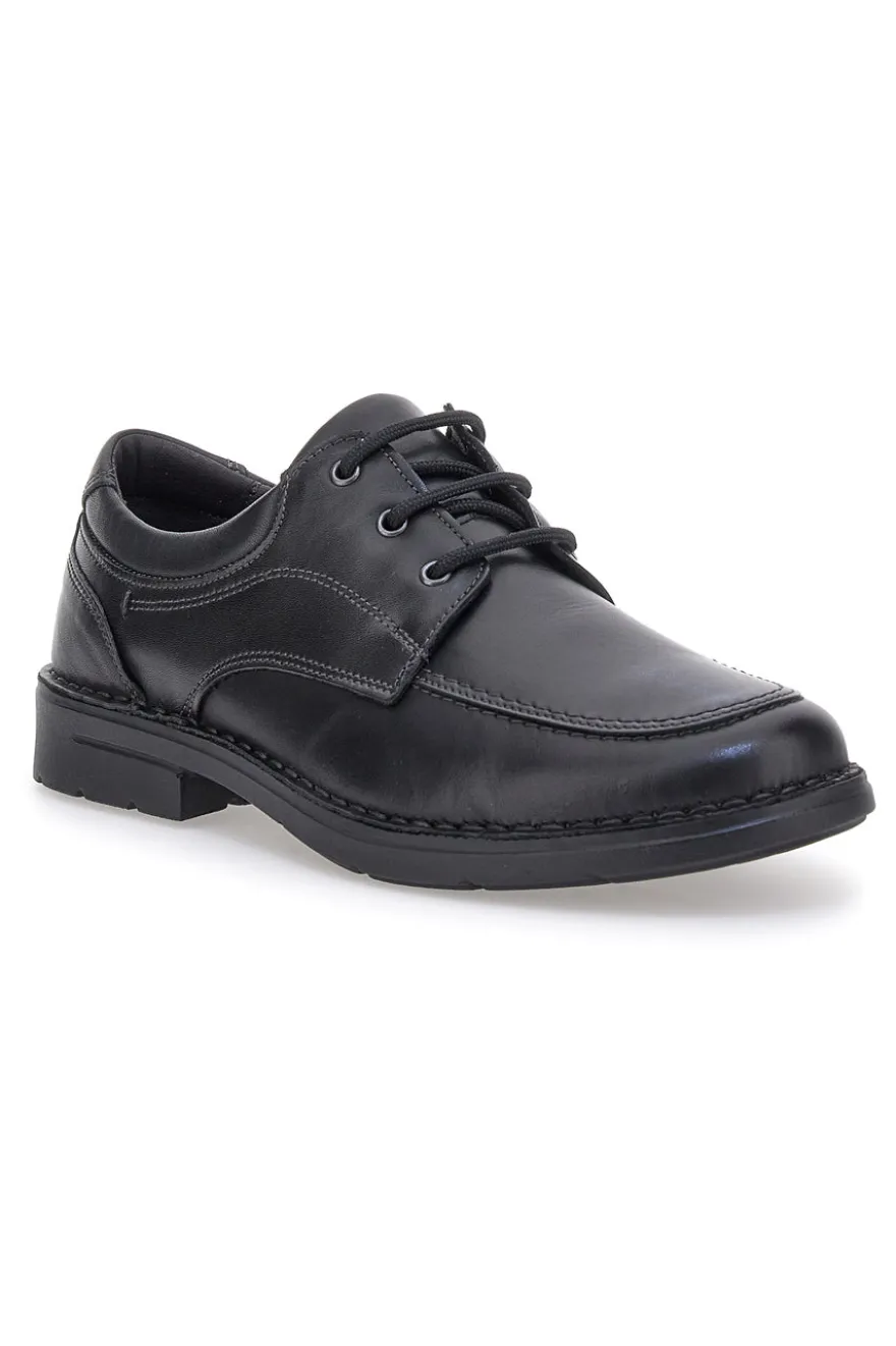 Scarpe Stringate Nere In Vera Pelle Pittarello Eco 22706