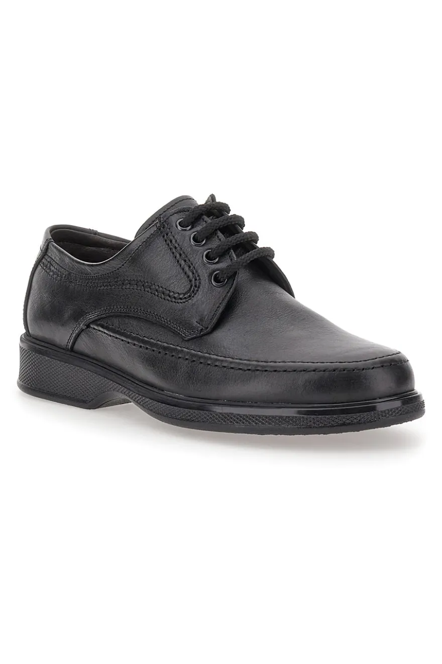 Scarpe Stringate Nere In Vera Pelle Pittarello 2182