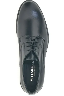 Scarpe Stringate Nere In Vera Pelle Made In Italy Pittarello 7720