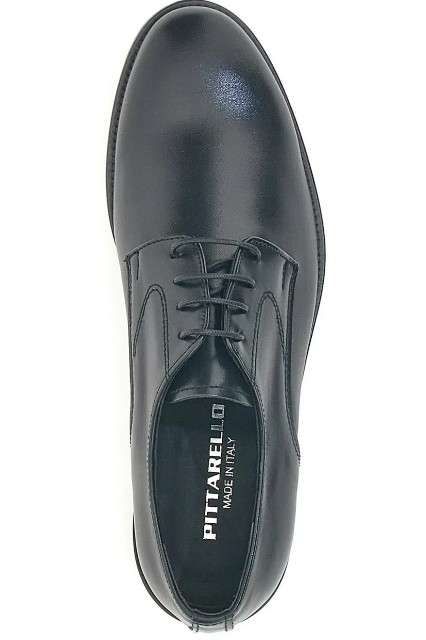 Scarpe Stringate Nere In Vera Pelle Made In Italy Pittarello 7720