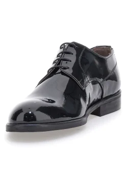 Scarpe stringate nere in vernice lucida Pittarello 600