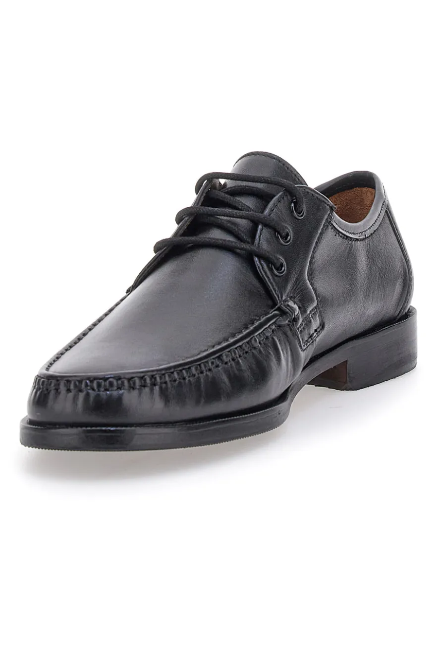 Scarpe Stringate Nere in Pelle Claremorris 652
