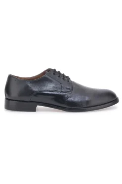 Scarpe Stringate Nere In Vera Pelle Max Dillan 565