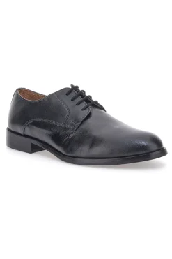 Scarpe Stringate Nere In Vera Pelle Max Dillan 565