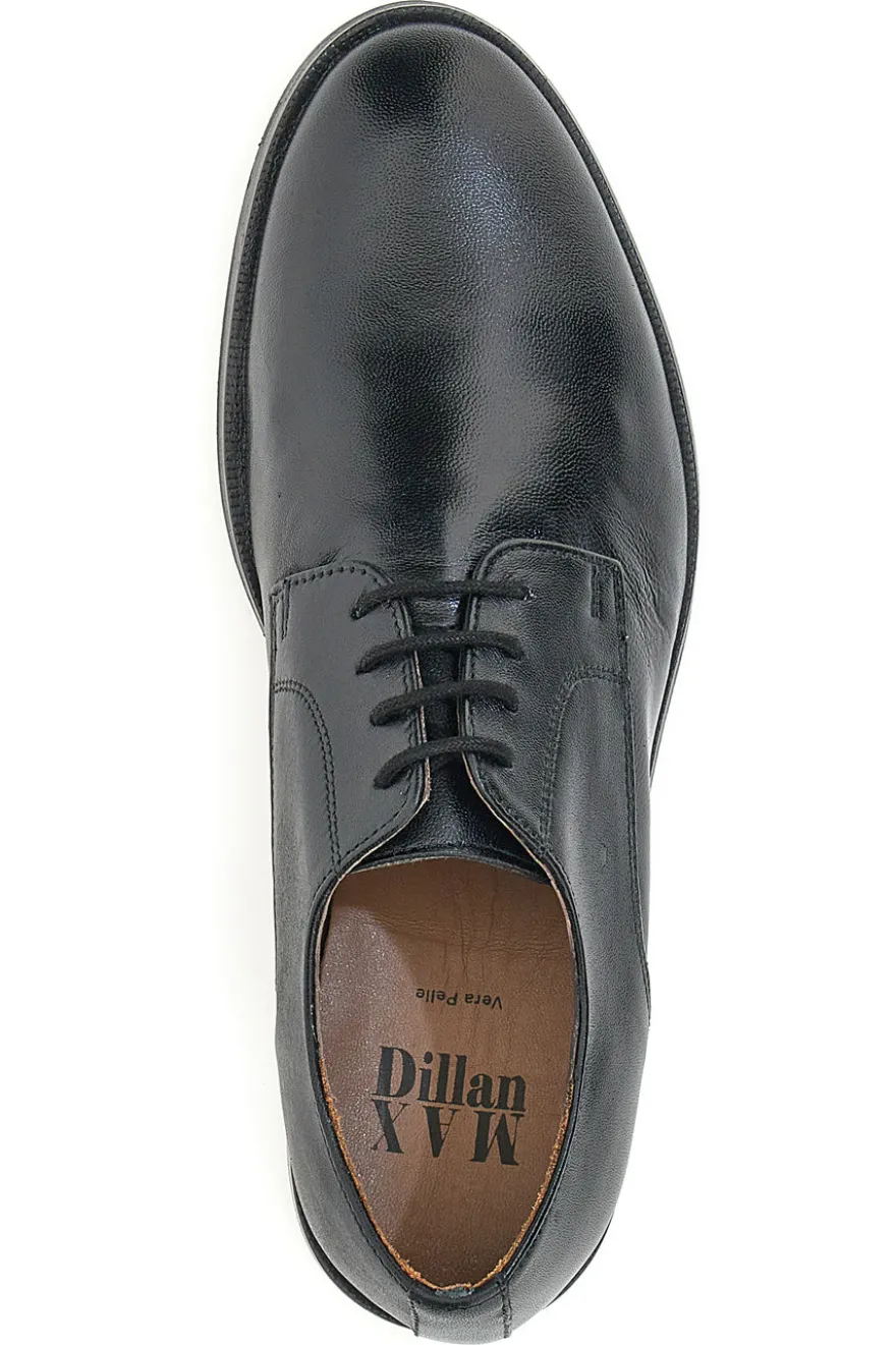 Scarpe Stringate Nere In Vera Pelle Max Dillan 565