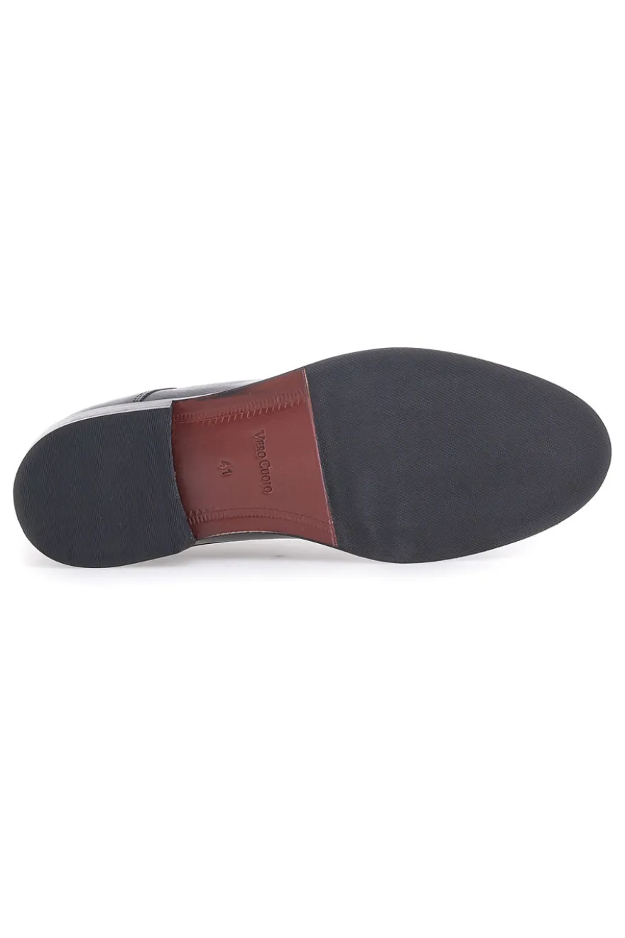 Scarpe Stringate Nere In Vera Pelle Max Dillan 565