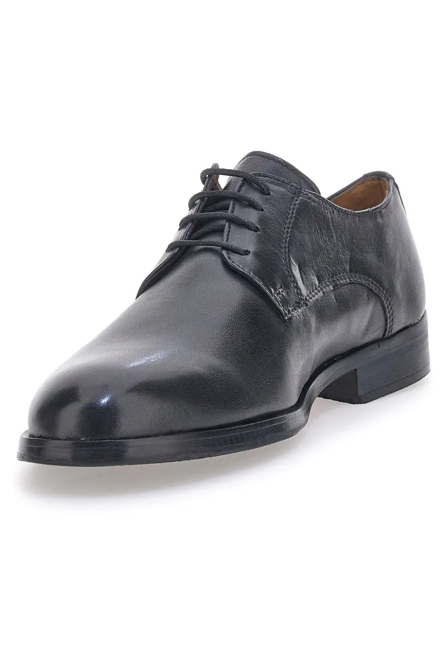 Scarpe Stringate Nere In Vera Pelle Pittarello Class 330