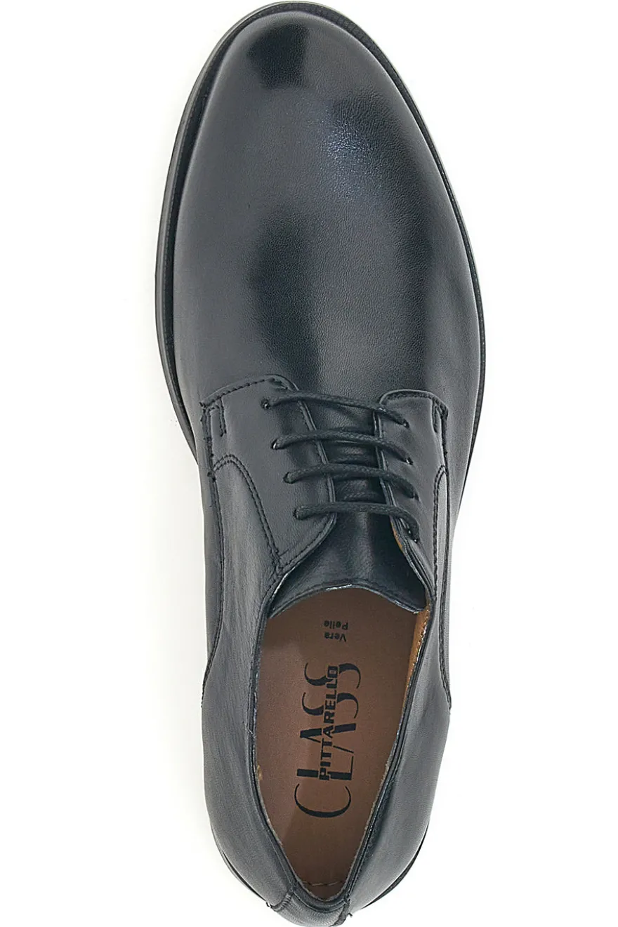 Scarpe Stringate Nere In Vera Pelle Pittarello Class 330