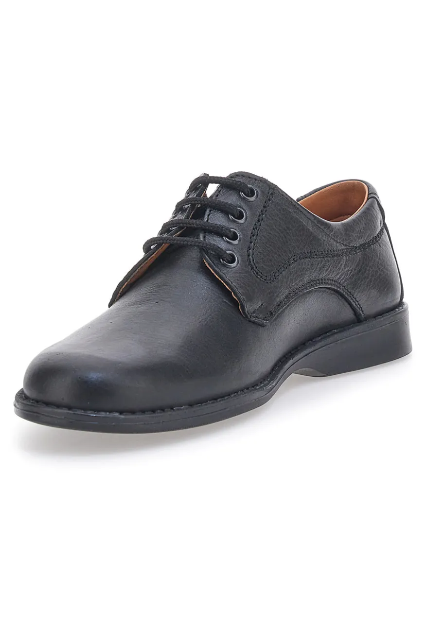 Scarpe Stringate Nere In Nabuk Made In Italy Jerpoint 1