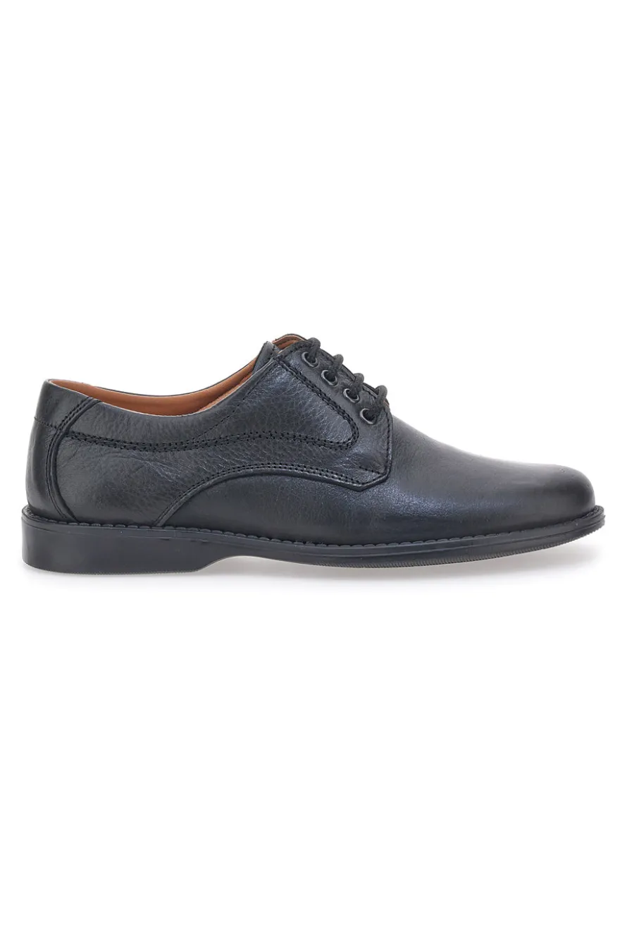 Scarpe Stringate Nere In Nabuk Made In Italy Jerpoint 1