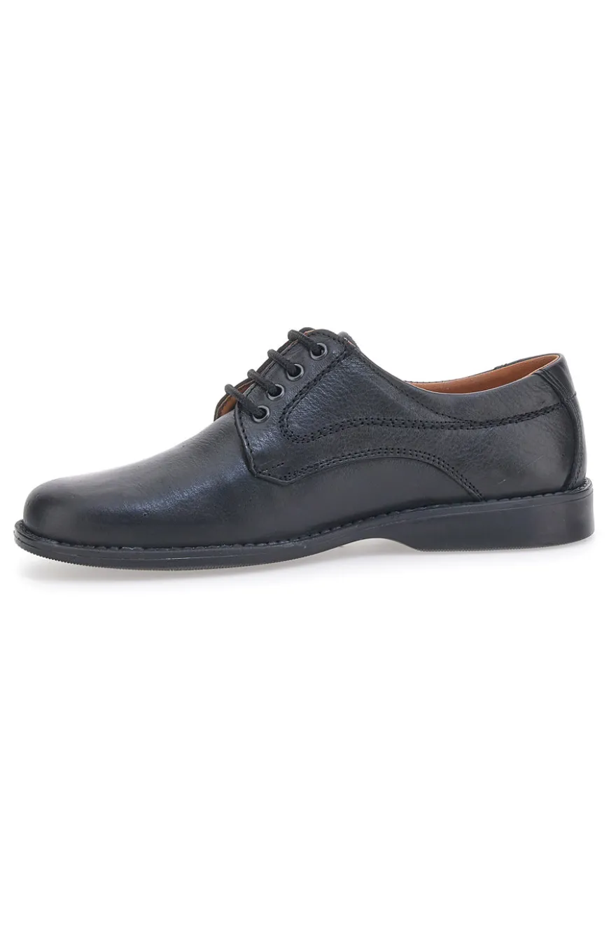 Scarpe Stringate Nere In Nabuk Made In Italy Jerpoint 1