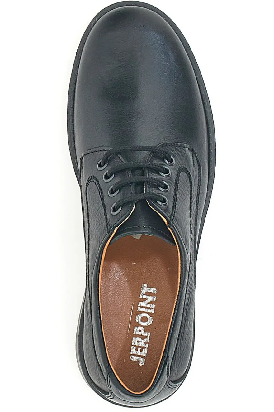 Scarpe Stringate Nere In Nabuk Made In Italy Jerpoint 1