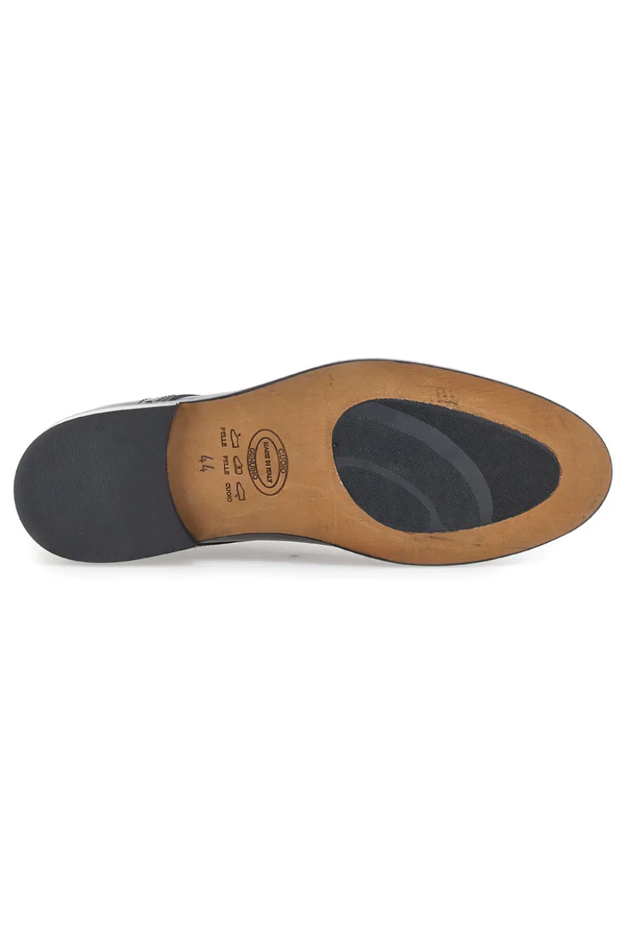 Scarpe Stringate Nere In Vera Pelle Made In Italy Pittarello 7715