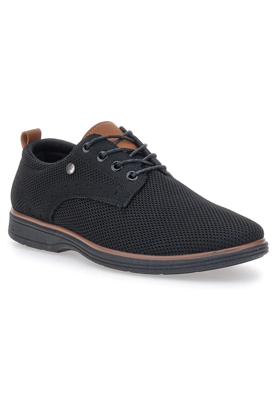 Scarpe Stringate Nere Johes Land 411205