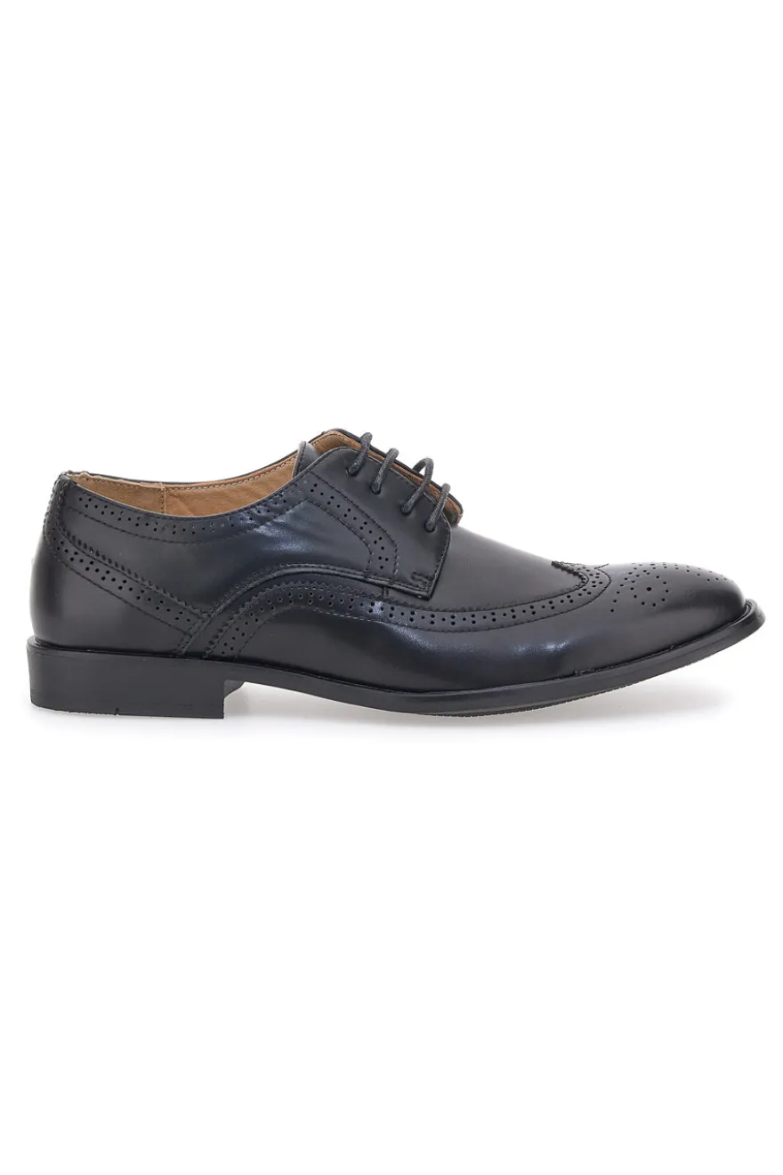 Scarpe Stringate Nere Longford 22612
