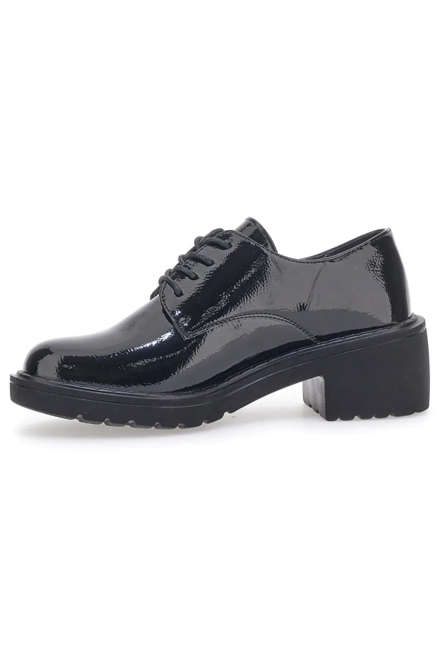 Scarpe Stringate Nere Prima Riga 220013