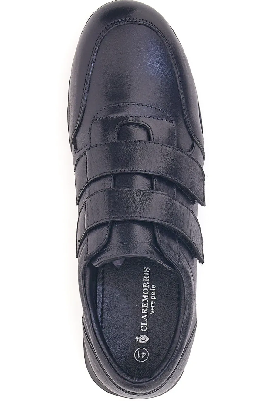 Scarpe Stringate nere sportive con chiusura a strappo Claremorris 458ADAM